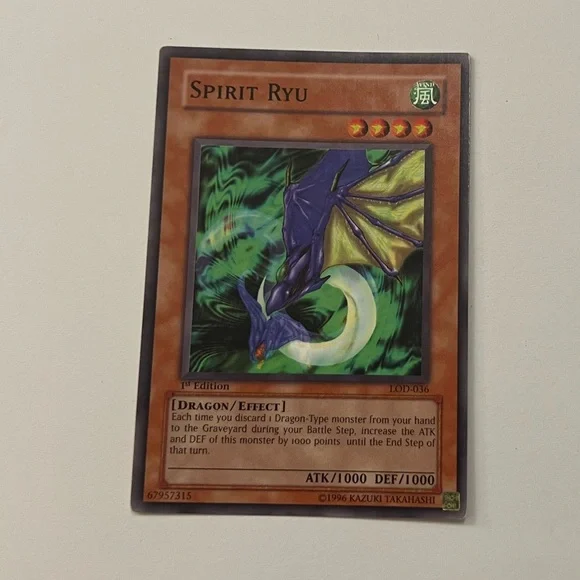 Yu-Gi-Oh 1st Edition Spirit Ryu Card - Picture 1 of 3